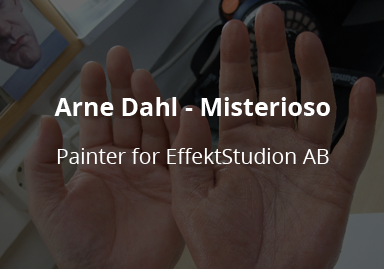 <h3>Arne Dahl - Misterioso</h3>Silicone hand to match the actor on a Swedish detective TV-series. Cast and painting for EffektStudion.